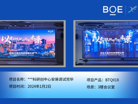黃岡***科研創(chuàng)中心3樓會議室BTQ018安裝調(diào)試完畢